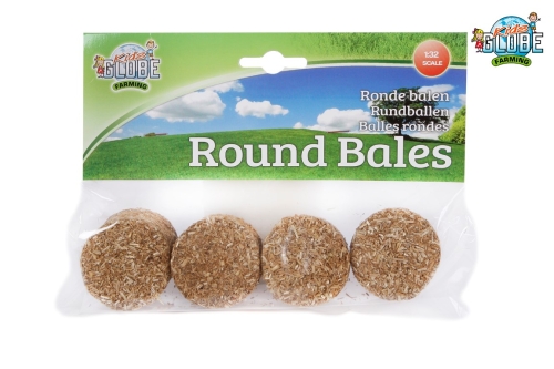 Kids Globe Round Bales 4 Pieces 1:32